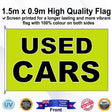 USED CARS Rectangle Flag - Front