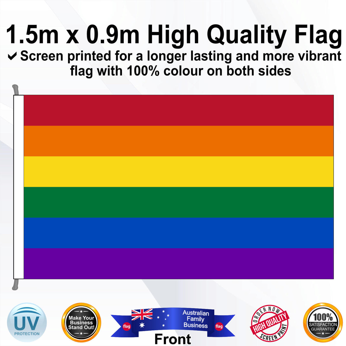  Rectangle Flag - Front