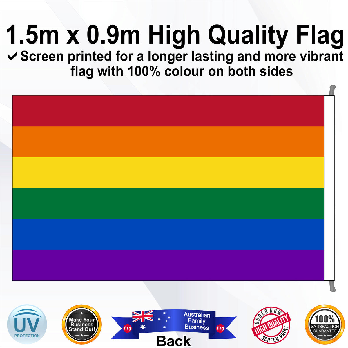  Rectangle Flag - Rear