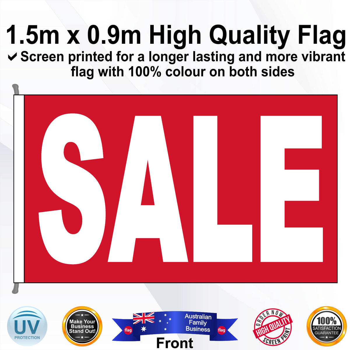 SALE Rectangle Flag - Front