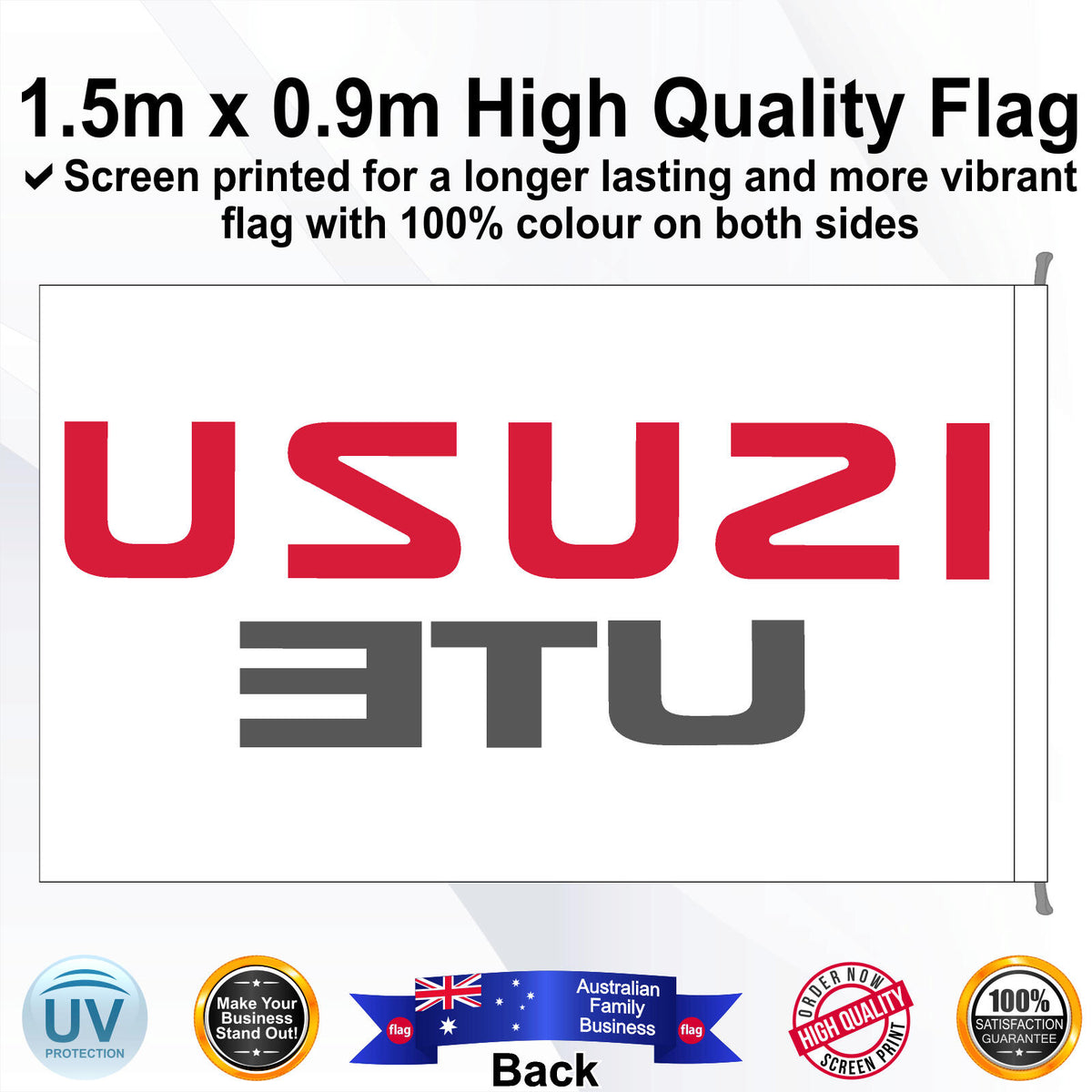 ISUZU UTE Rectangle Flag - Rear