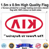KIA THE POWER TO SURPRISE Rectangle Flag - Rear