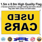 USED CARS Rectangle Flag - Rear