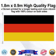 GERMANY 1.8m x 0.9m Medium Rectangle Flag - Front