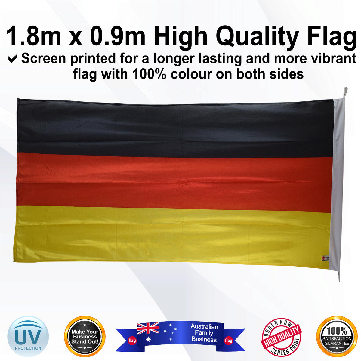 GERMANY 1.8m x 0.9m Medium Rectangle Flag - Image 4