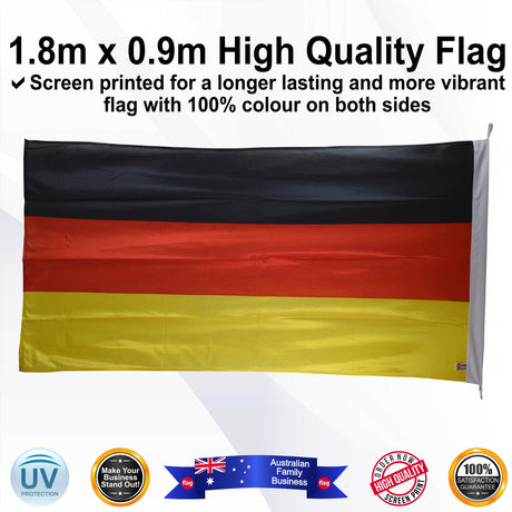 GERMANY 1.8m x 0.9m Medium Rectangle Flag - Image 4