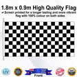CHECKERED Rectangle Flag - Front