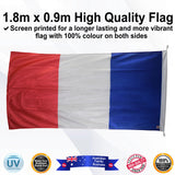 FRANCE Blue 1.8m x 0.9m Medium Rectangle Flag - Image 4