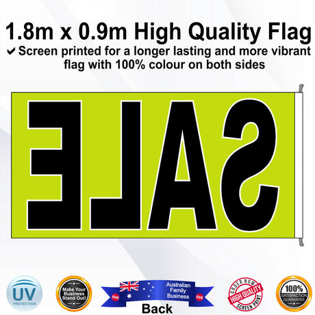 SALE Rectangle Flag - Rear