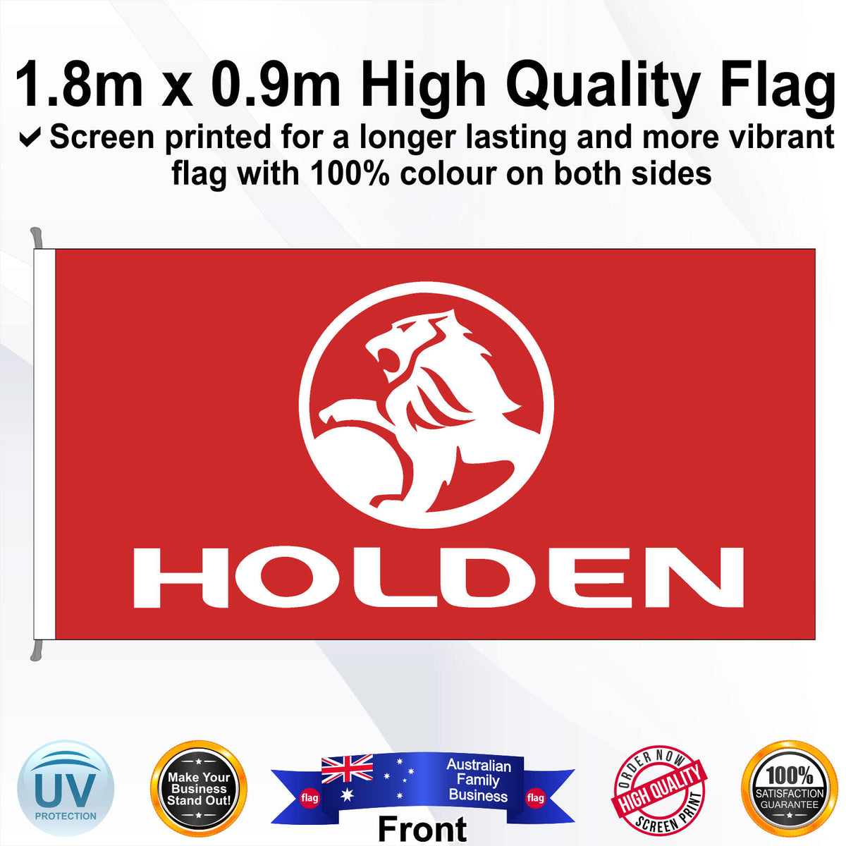 HOLDEN Rectangle Flag - Front