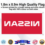NISSAN Rectangle Flag - Rear