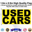 USED CARS Rectangle Flag - Front
