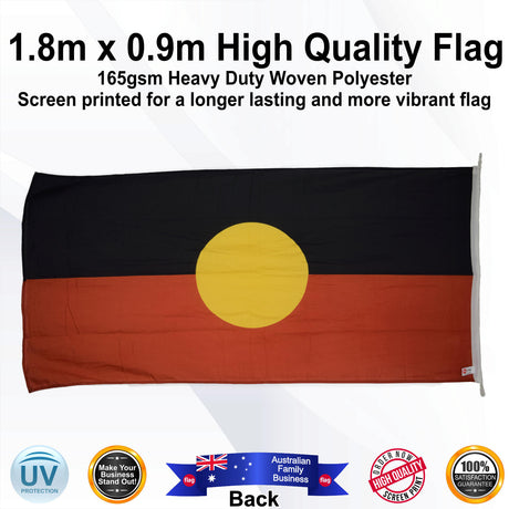 ABORIGINAL Rectangle Flag - Rear