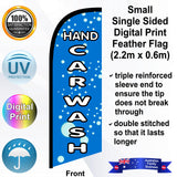 HAND CAR WASH Feather Flag - Front