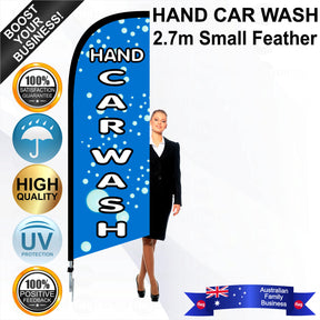 HAND CAR WASH Feather Flag - Bundle