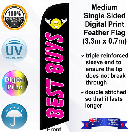BEST BUYS Feather Flag - Front
