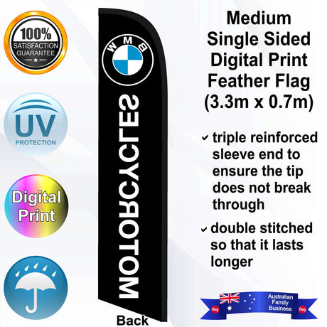 BMW MOTORCYCLES Feather Flag - Rear