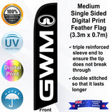 GWM Feather Flag - Front