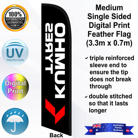 KUMHO TYRES Feather Flag - Rear