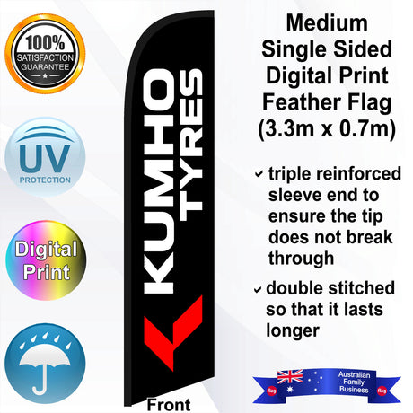 KUMHO TYRES Feather Flag - Front