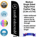 MERCEDES BENZ Feather Flag - Rear