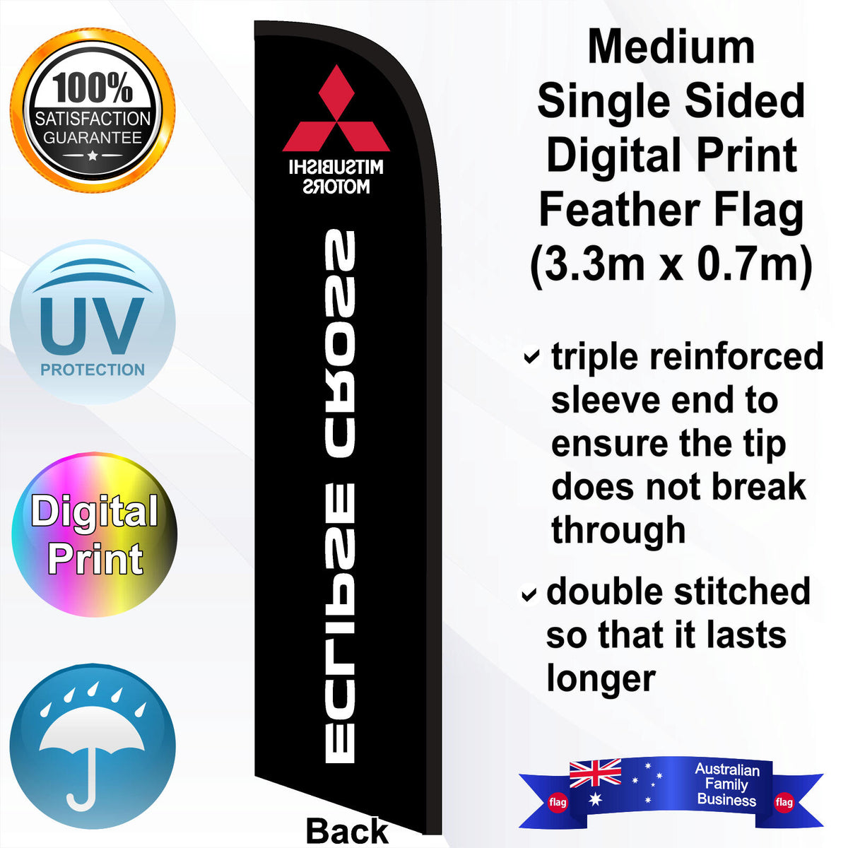 MITSUBISHI ECLIPSE CROSS Feather Flag - Rear