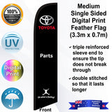 TOYOTA PARTS Feather Flag - Front