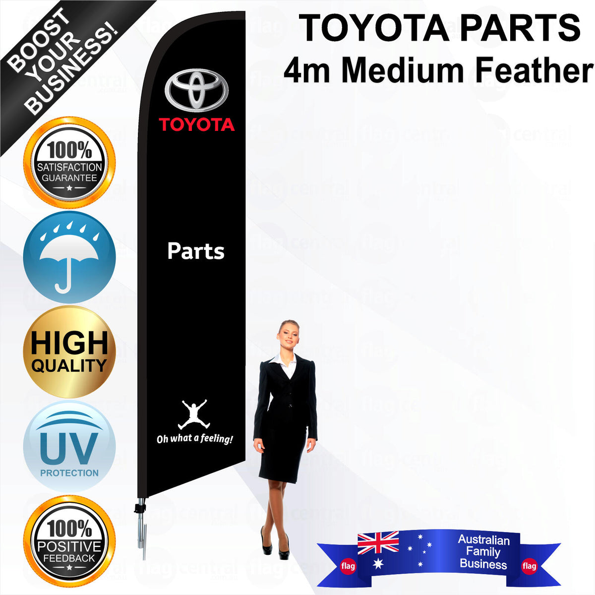 TOYOTA PARTS Feather Flag - Bundle