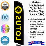 LOTUS Feather Flag - Rear