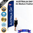 AUSTRALIA DAY Blue 4m Medium Feather Flag