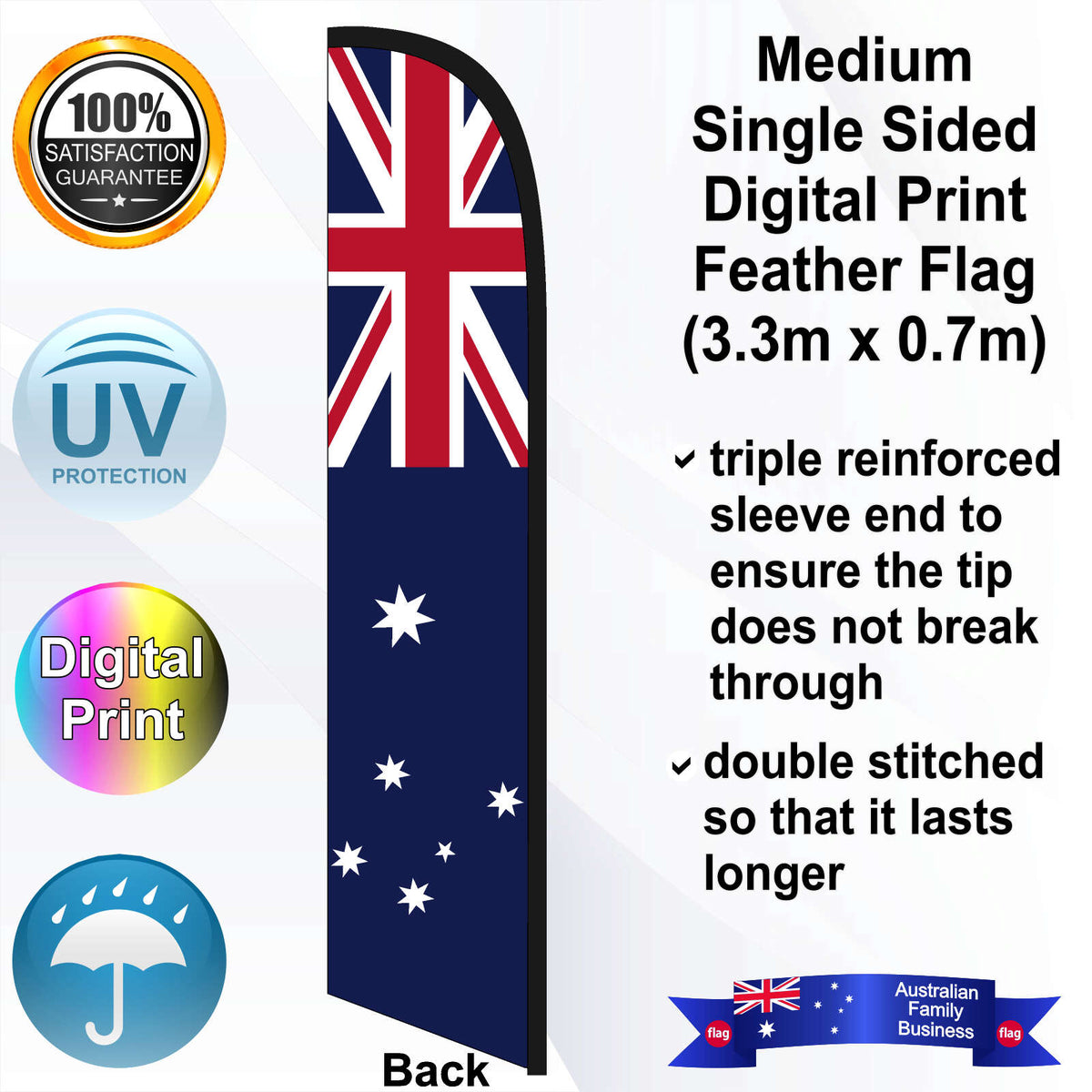 AUSTRALIA Feather Flag - Rear