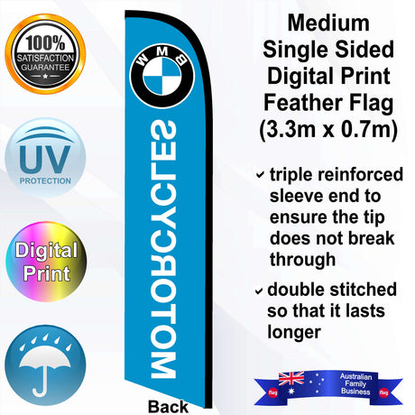 BMW MOTORCYCLES Feather Flag - Rear
