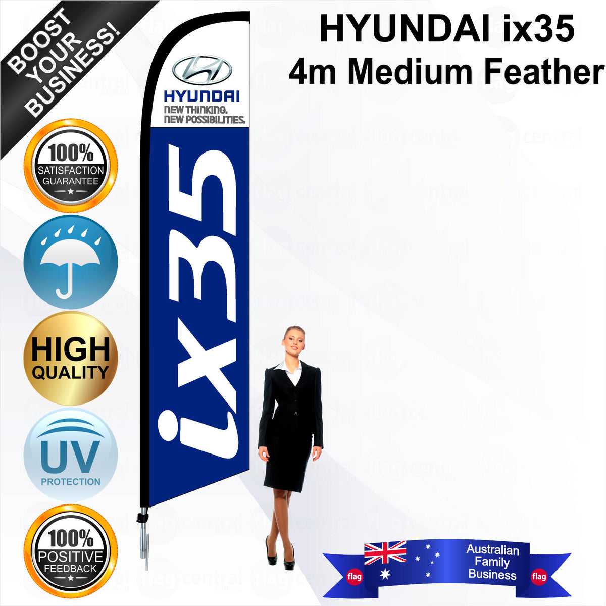 HYUNDAI ix35 Feather Flag - Bundle