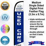HYUNDAI USED CARS Feather Flag - Front