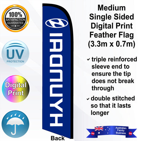 HYUNDAI Feather Flag - Rear