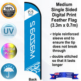 MAZDA 2 Feather Flag - Rear
