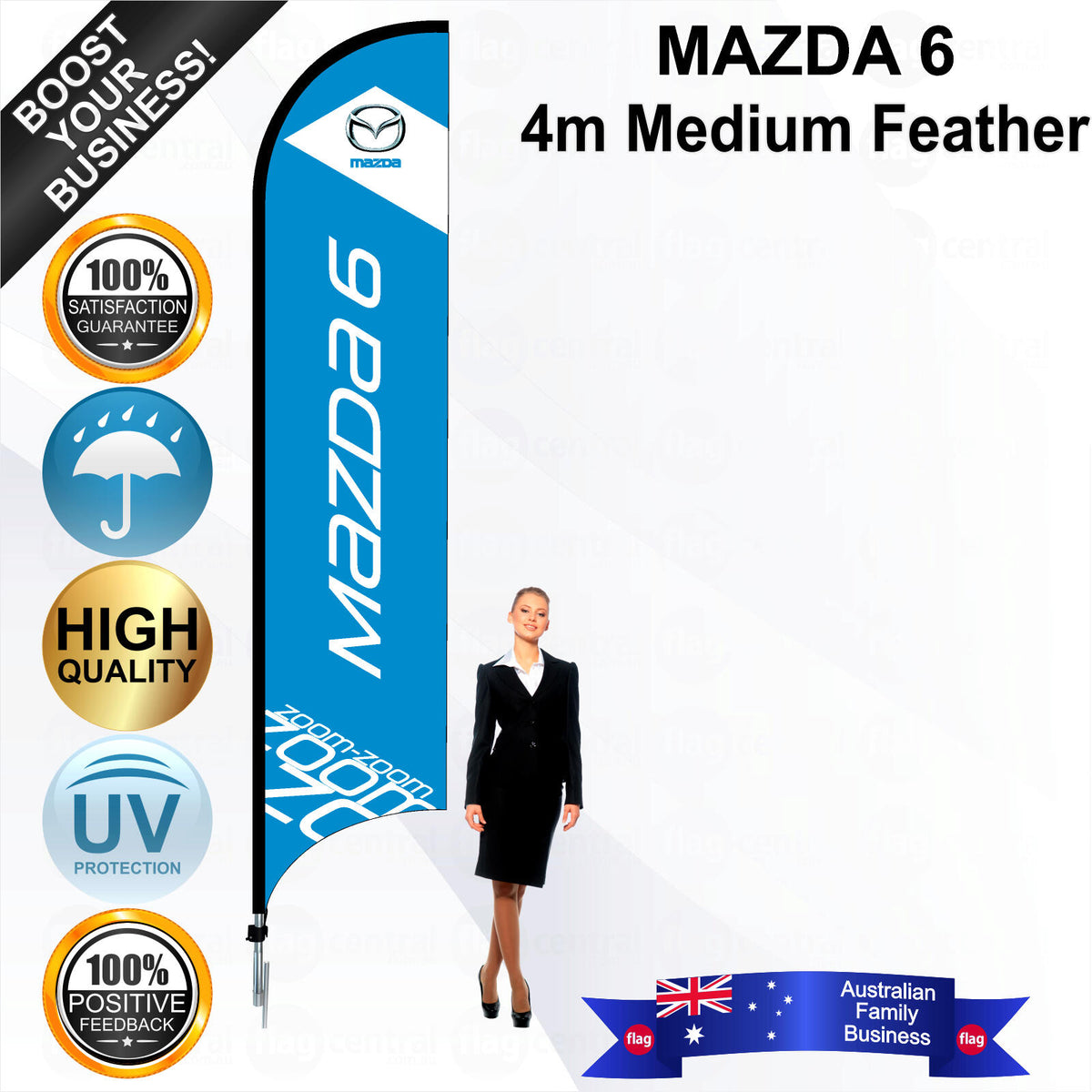MAZDA 6 Feather Flag - Bundle