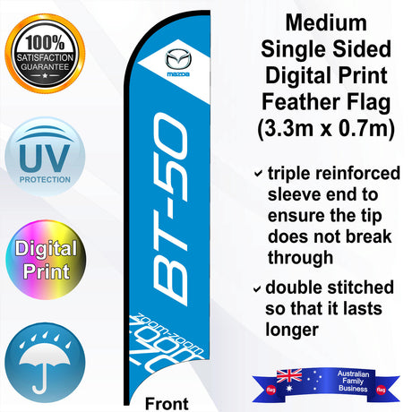MAZDA BT-50 Feather Flag - Front