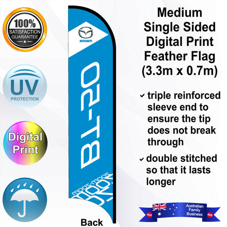MAZDA BT-50 Feather Flag - Rear