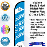 MAZDA ZOOM ZOOM Feather Flag - Front