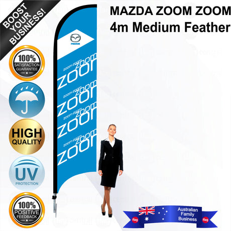 MAZDA ZOOM ZOOM Feather Flag - Bundle
