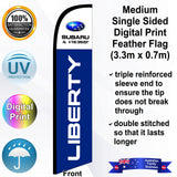 SUBARU LIBERTY Feather Flag - Front