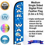 CAR WASH Feather Flag - Front