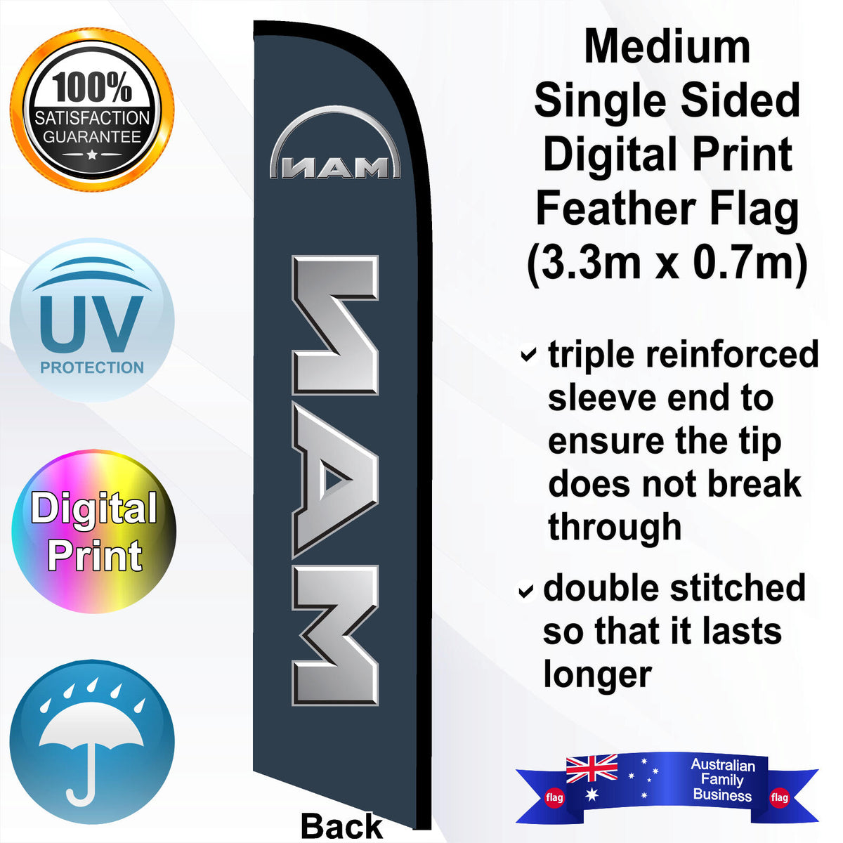 MAN Feather Flag - Rear