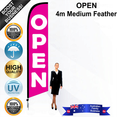 OPEN Feather Flag - Bundle