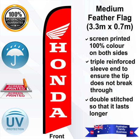 HONDA MOTORCYCLES Feather Flag - Front