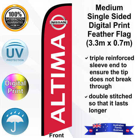NISSAN ALTIMA Feather Flag - Front