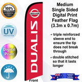 NISSAN DUALIS Feather Flag - Front