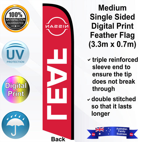 NISSAN LEAF Feather Flag - Rear