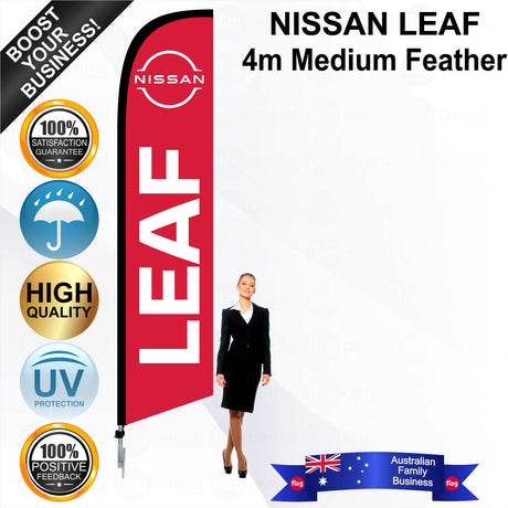 NISSAN LEAF Feather Flag - Bundle